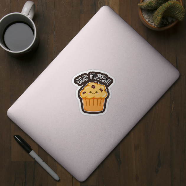 Kawaii Chocolate Chip Stud Muffin by bolincradleyart